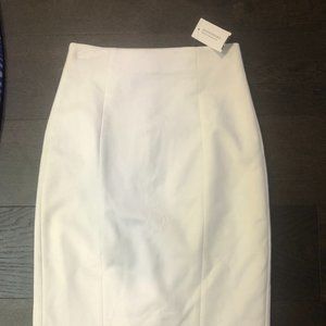 NWT Size 0 White Banana Republic Pencil Skirt